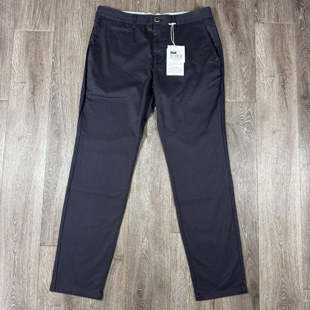 PERK Feel Good Slim Fit Chinos Men's Size 34X32 Ink Blue Stretch NWT